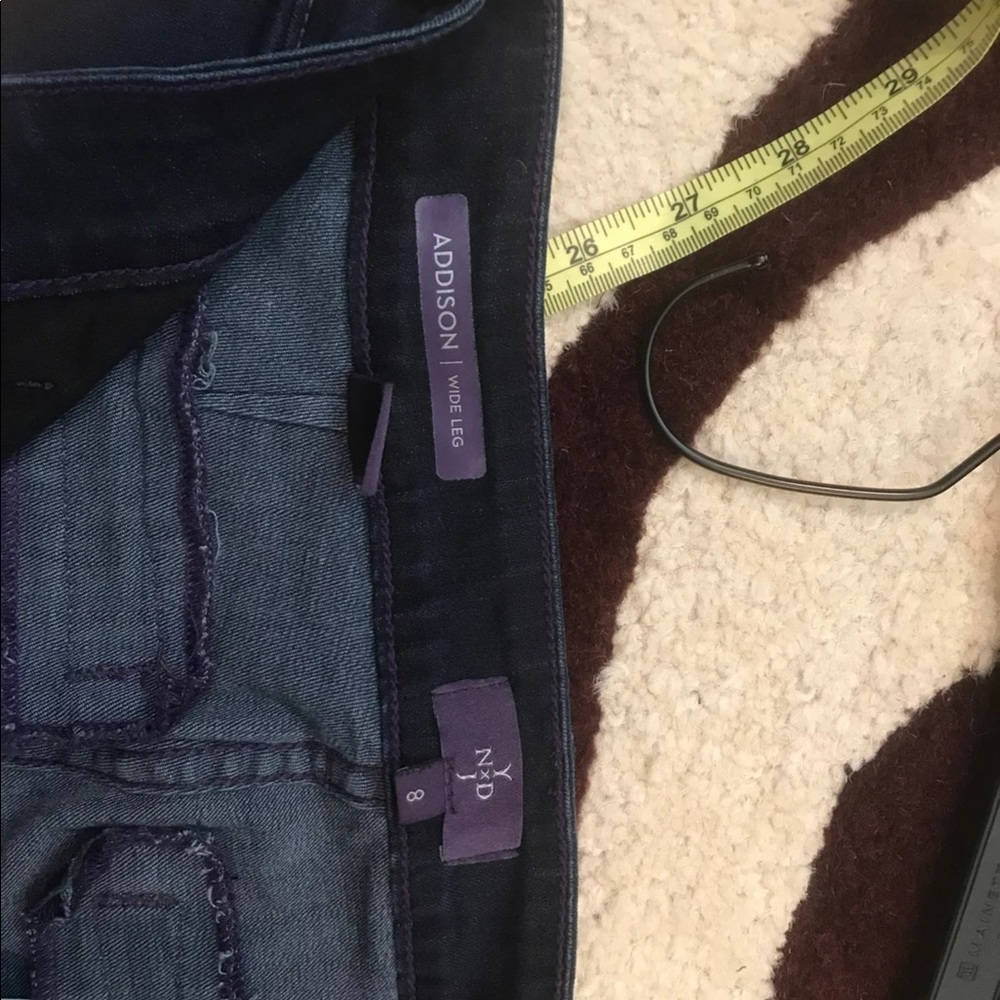 NYDY ‘Addison’ stretch wide leg denim jeans size 8 - Picture 7 of 7